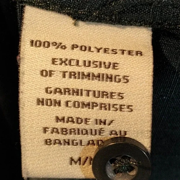 Denver Hayes Classic Fit Green/Gold Metallic Short Sleeve Shirt Size Medium - Picture 3 of 7